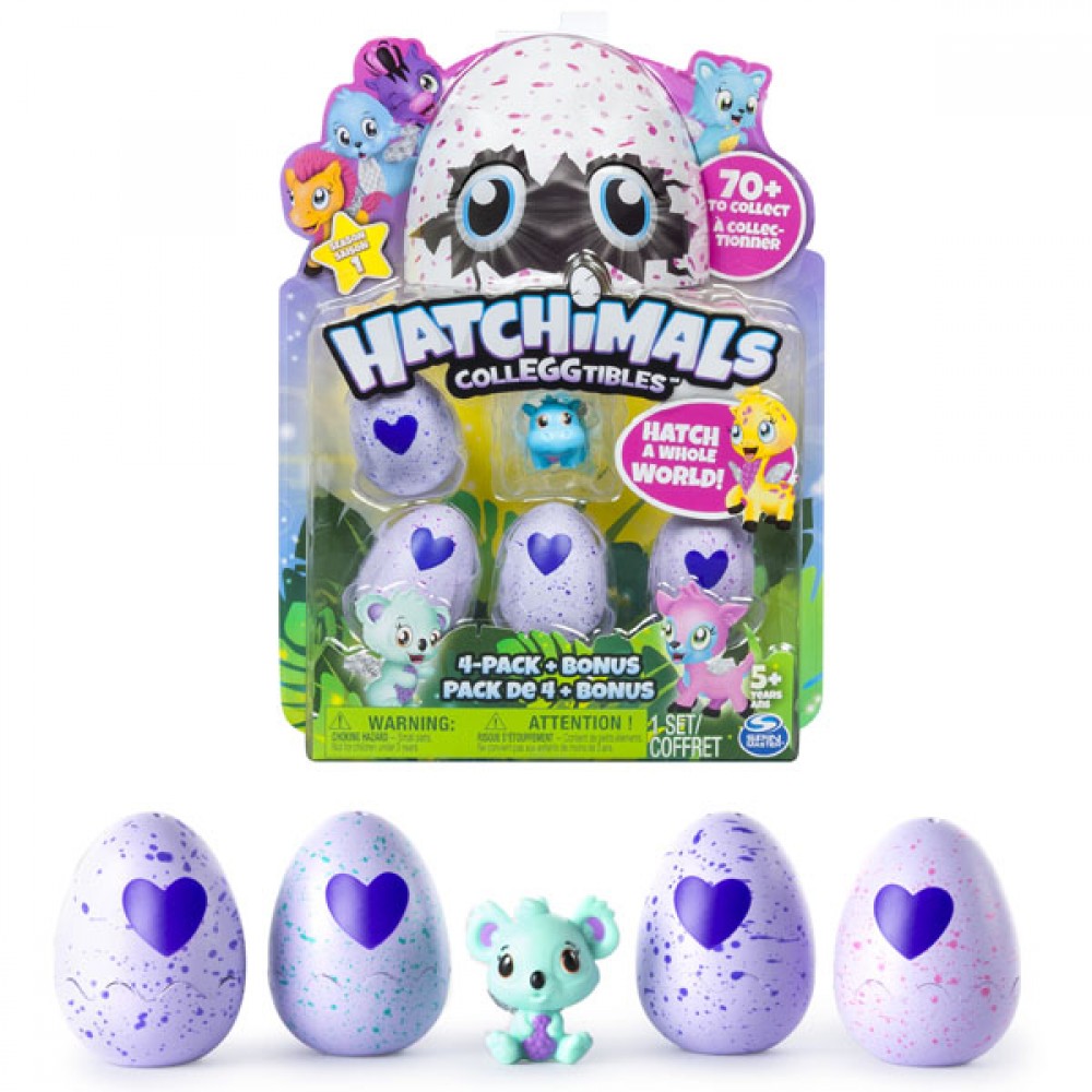 Фигурки коллекционные Хетчималс (Hatchimals) 4 яйца-сюрприза