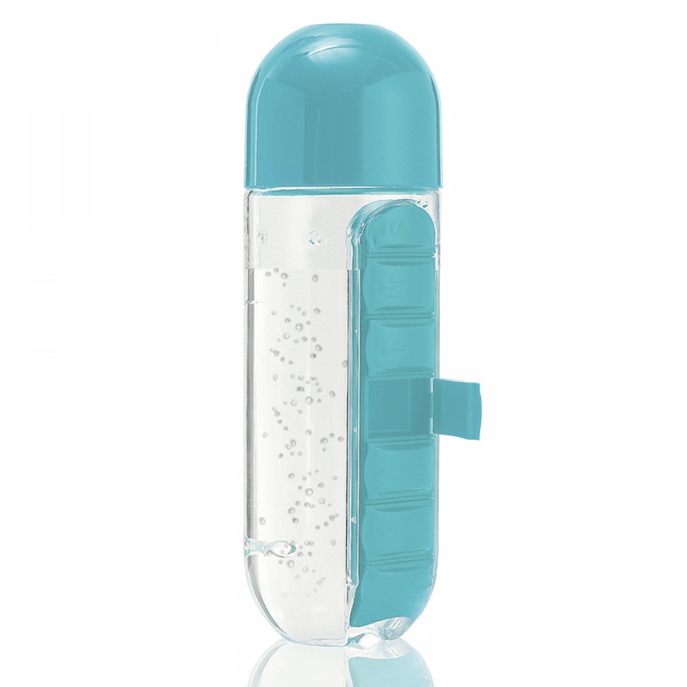 Бутылка для воды с органайзером для таблеток Pill & Vitamin Organizer